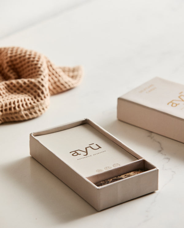 AYU BOX med self care kort & marmor kort holder