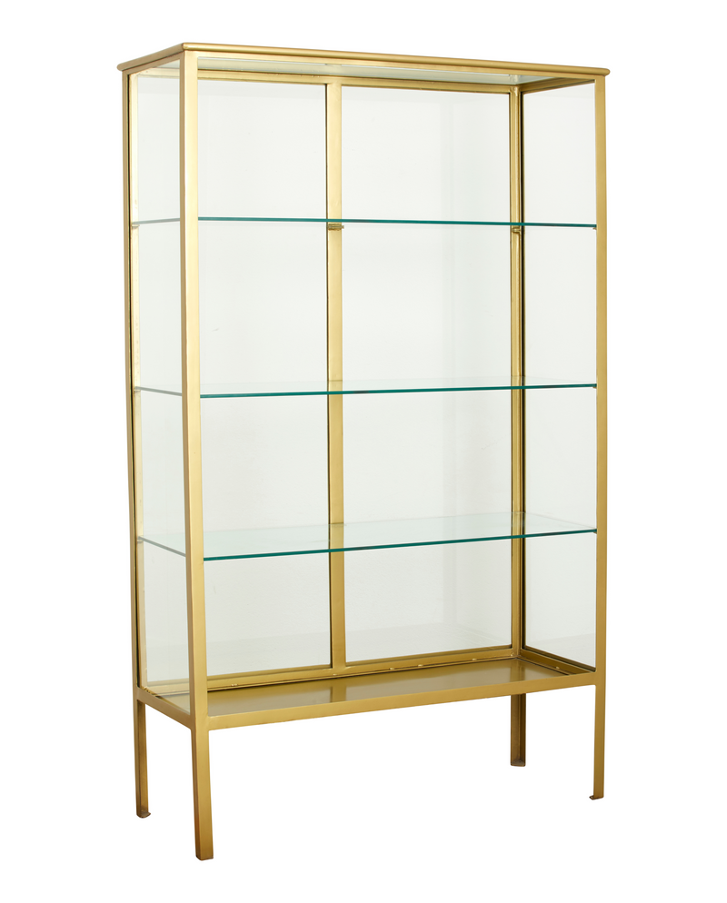 MAKALU display cabinet, golden