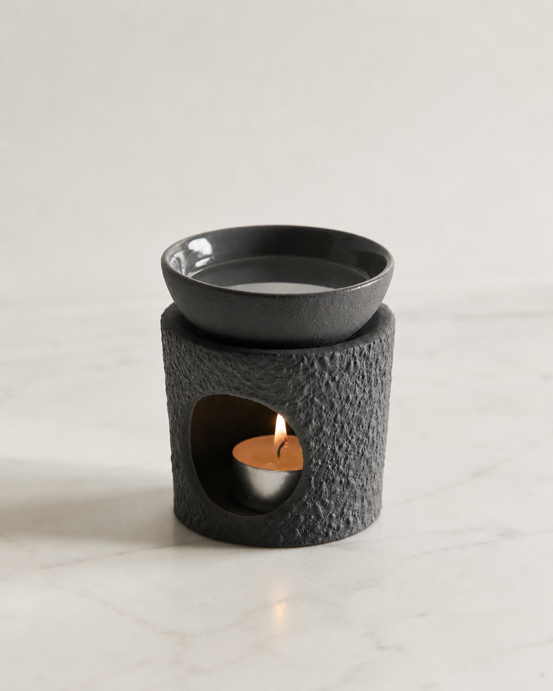 Aroma brænder, keramisk - Koksgrå