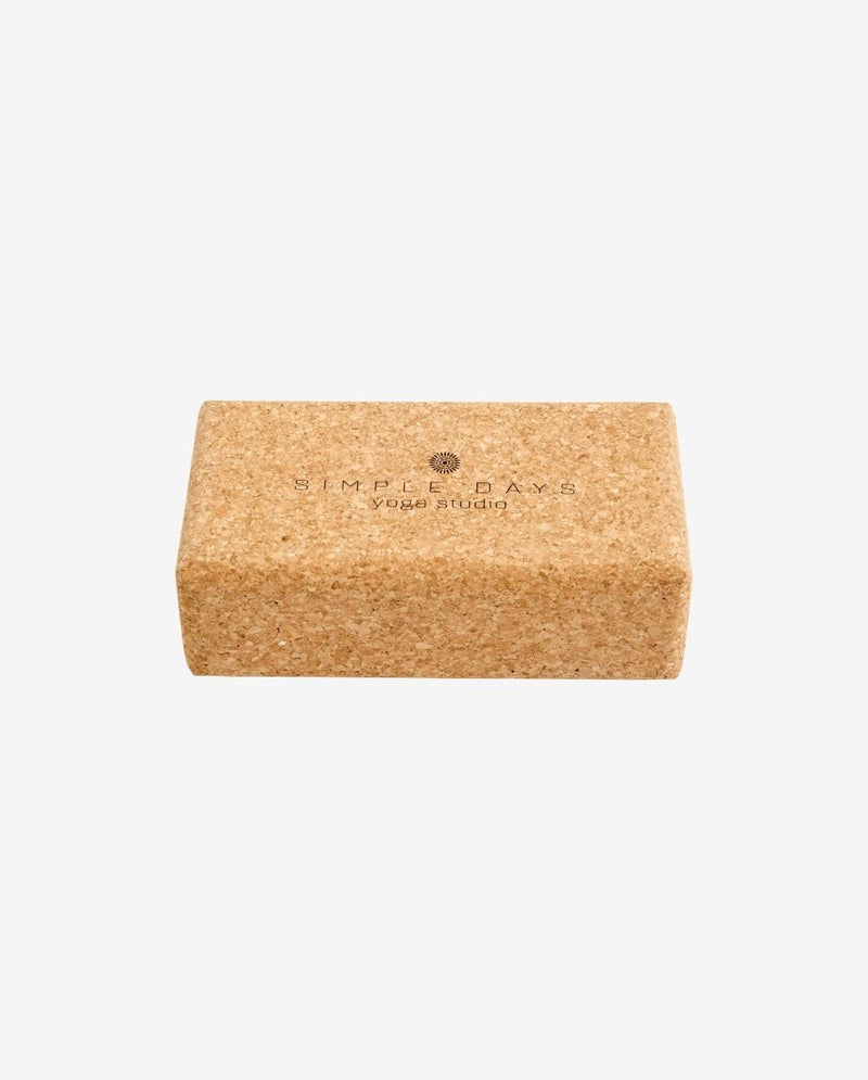 YOGA blok i kork - 22x12 cm - natur - nordal.dk